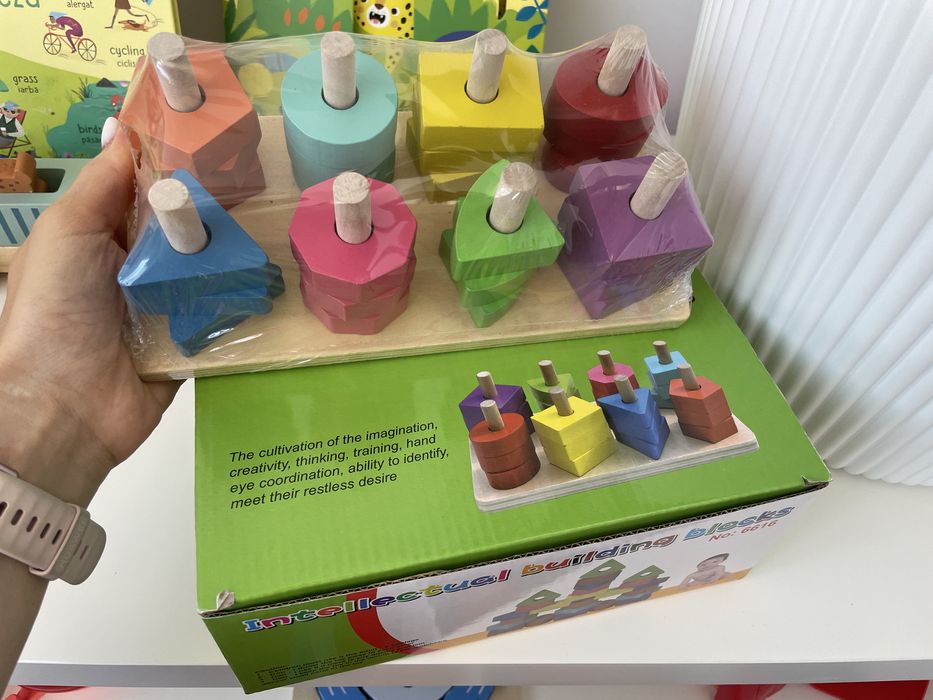 Jucarie educativa de sortat si construit