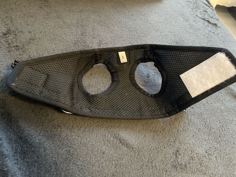 Сиво черен нагръдник  за кучета, 118 x 1,5 см, размер S