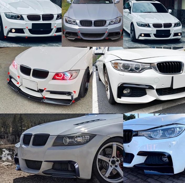 Flag Splitter Ornament Bandou Lip Trim Spoiler Extensie Bara M BMW