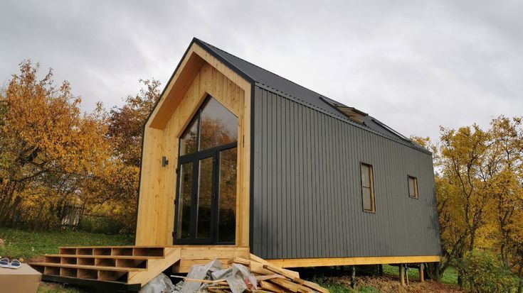 Acest container tip casă este construit din materiale durabile, rezist