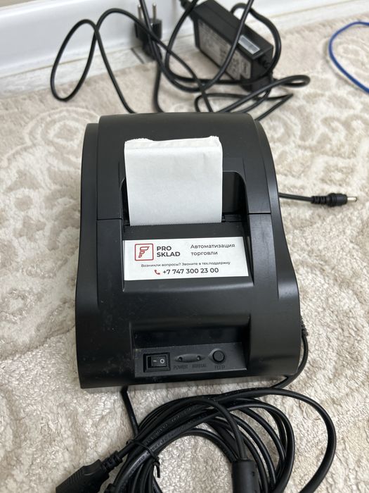 Моно блог, принтер, кассовый чек.