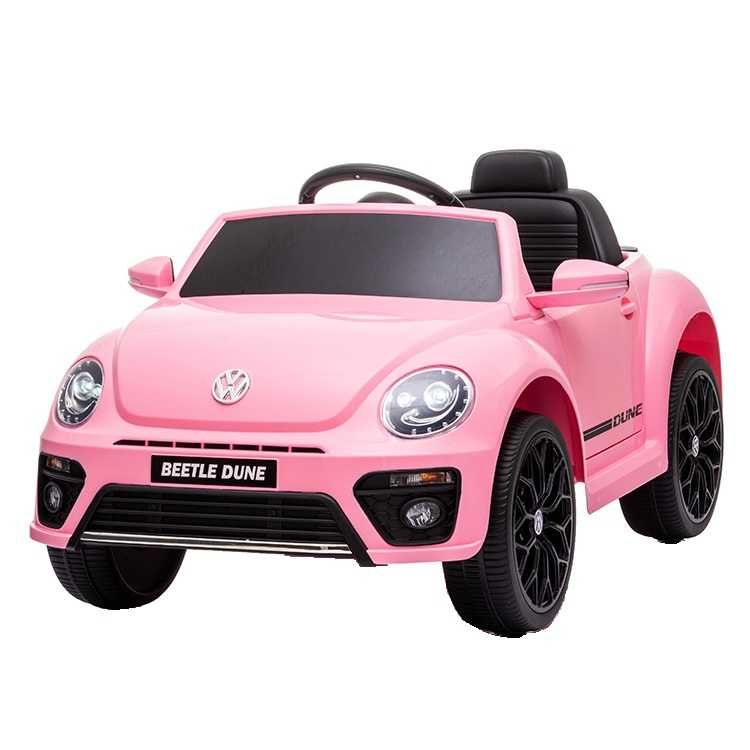 Masinuta electrica VW Beetle DUNE 35W 6V cu BT, RC culoare Roz