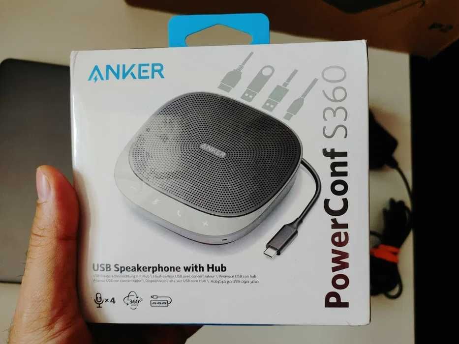 Новый спикерфон Anker Powerconf S360 для вебинара Zoom на 3-5 человек