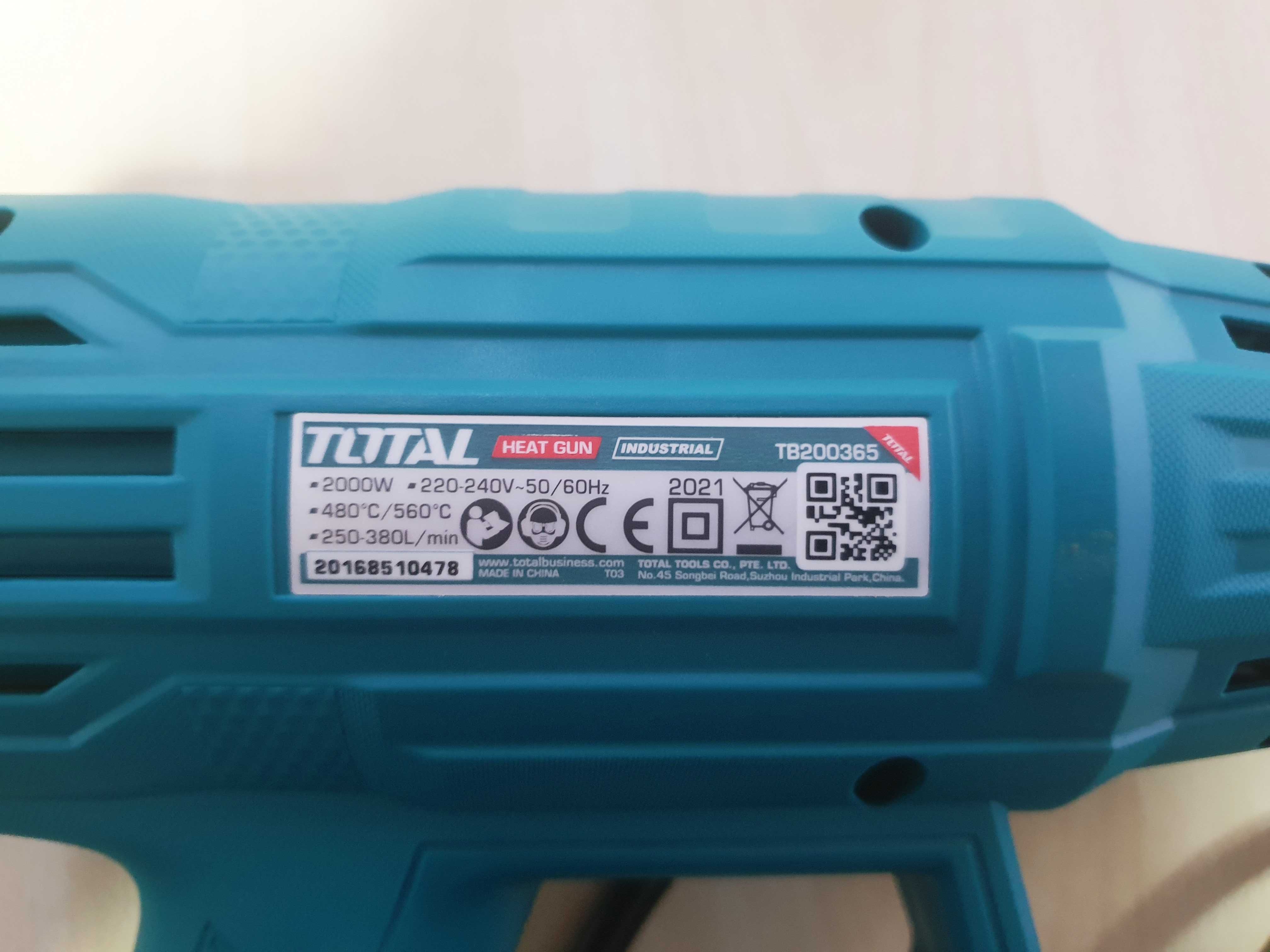 Пистолет за горещ въздух Total Industrial 2000W 560°C TB200365