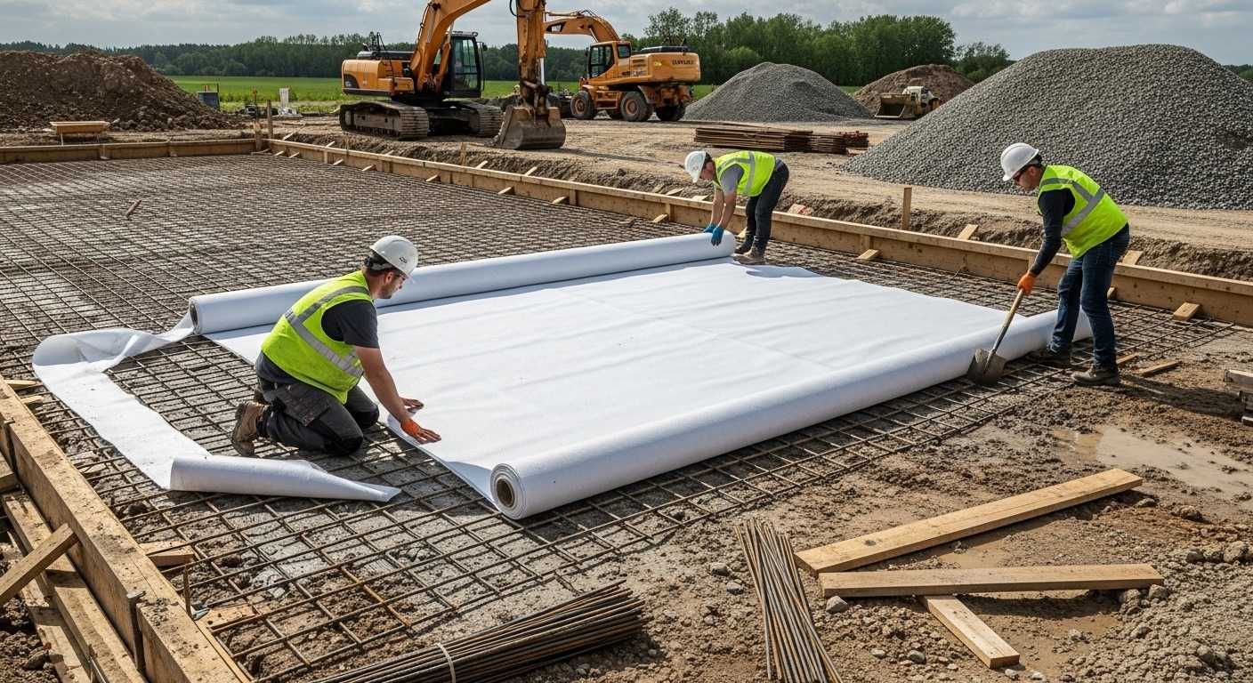 Geotekstil, dornit, geopolotno yo'llar, drenaj - 3500 so'm/m2