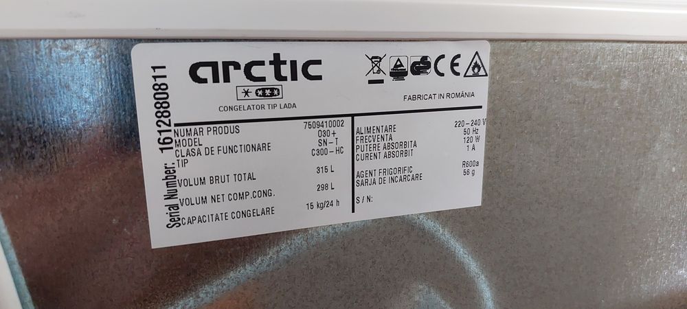 Lada frigorifică Arctic 298L