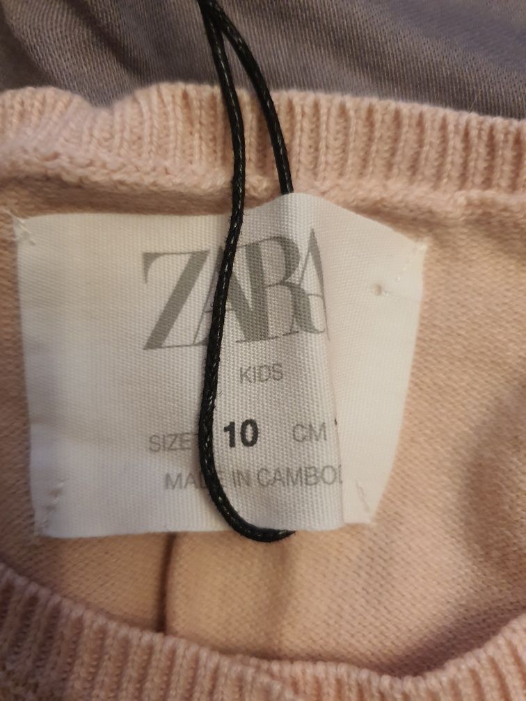 Vesta fete, Zara, noua, cu eticheta, roz sidef, 140