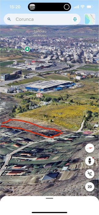 Teren intravilan in spate la vila Chesa/Corunca