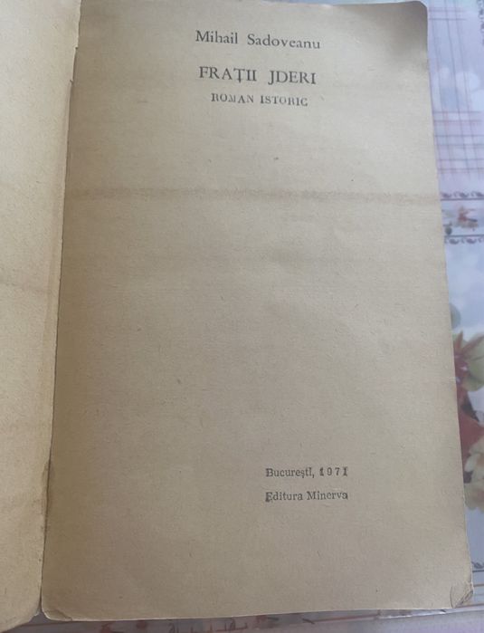 Mihail Sadoveanu-Frații Jderi, 1971, Ed. Minerva