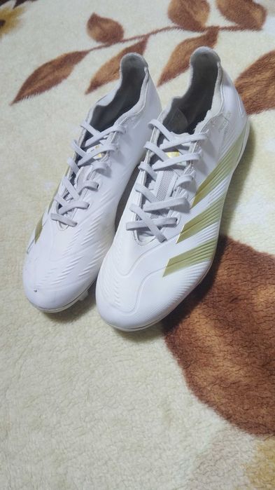 Ghete fotbal-adidas Predator League FG - Alb,mărimea:40