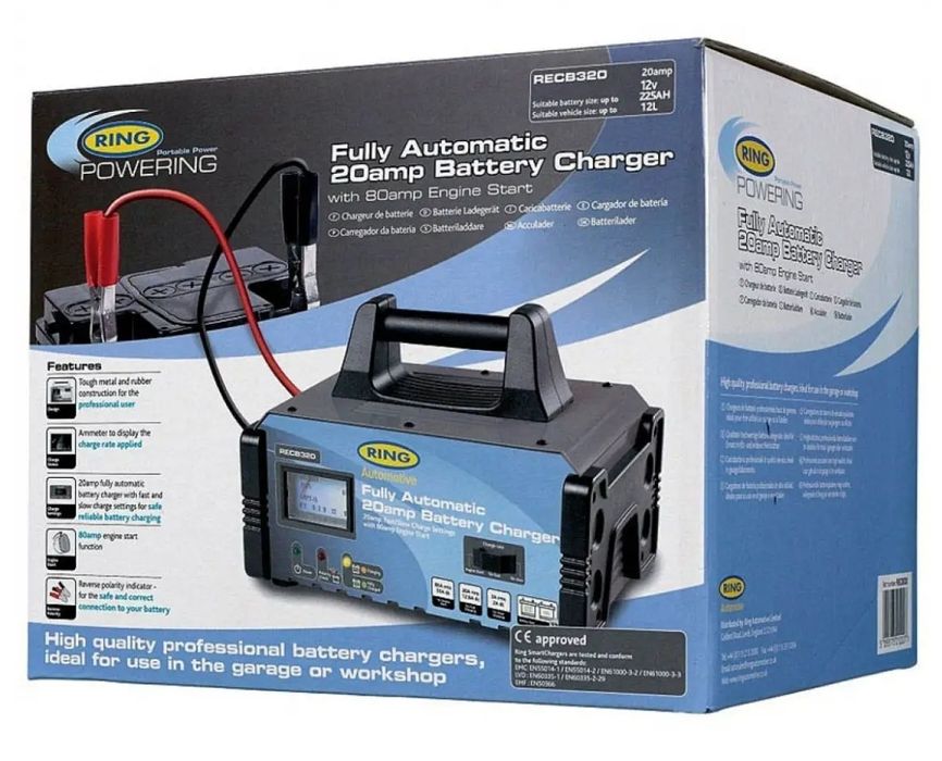 Redresor 12V Profesional RING RRCB320 Și Tester + Redresor RING RSC612