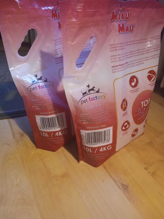 Vând așternut tofu pisici, Miau Miau Fresh 10l / 4kg