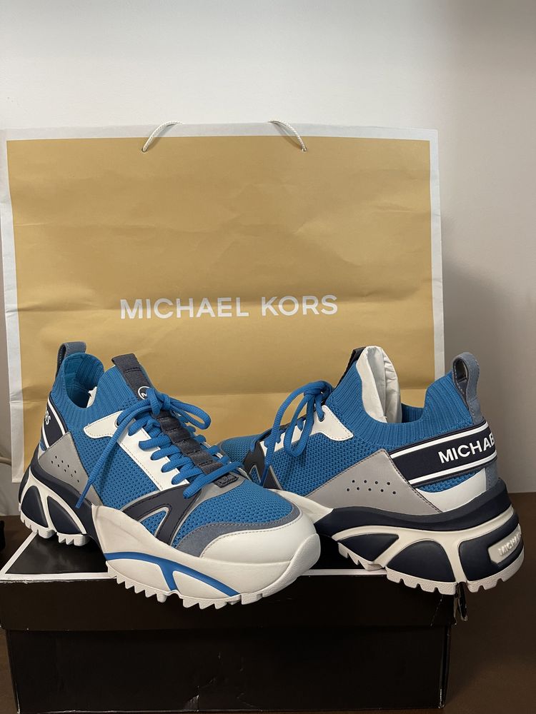 Michael Kors Sneakers Lucas Stretch Knit and Leather