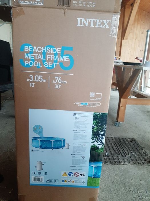 Piscina Intex rotunda cu cadru metalic