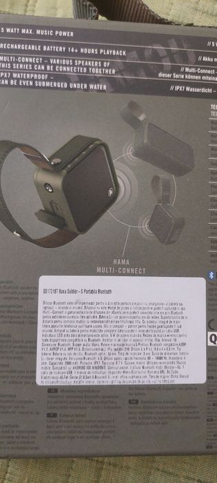 Vand boxa portabila HAMA Soldier S173187, Bluetooth, Waterproof, verde