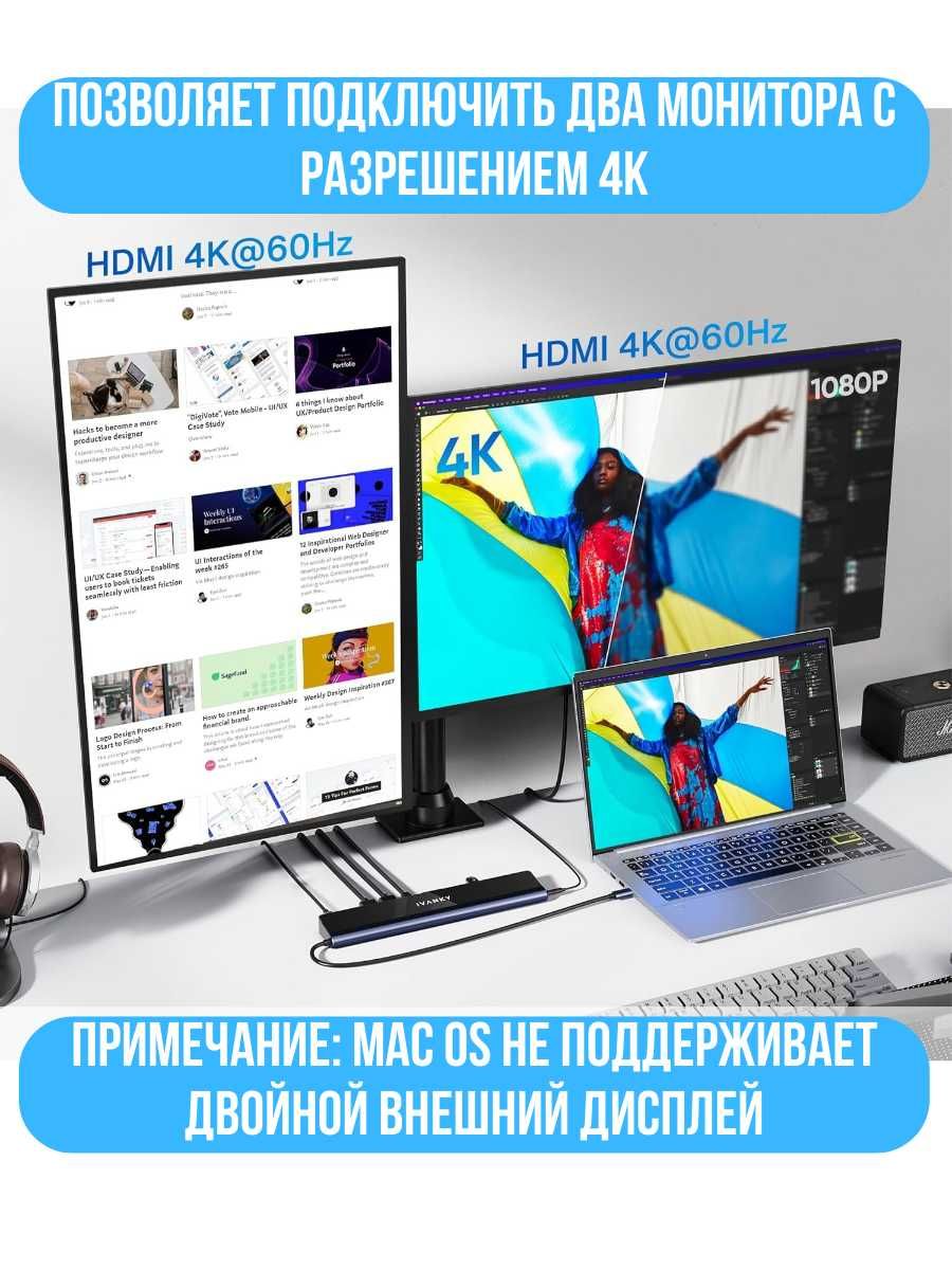 Многофункциональная USB-C док-станция 12 в 1 EdgeDock 1 VCC08