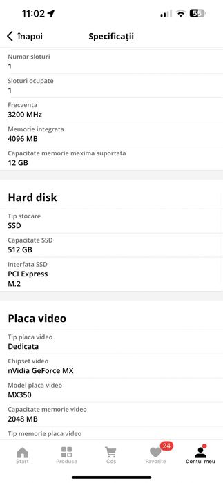 Laptop Lenovo IdeaPad 3 15ITL6 cu procesor Intel® Core™ i5-1135G7