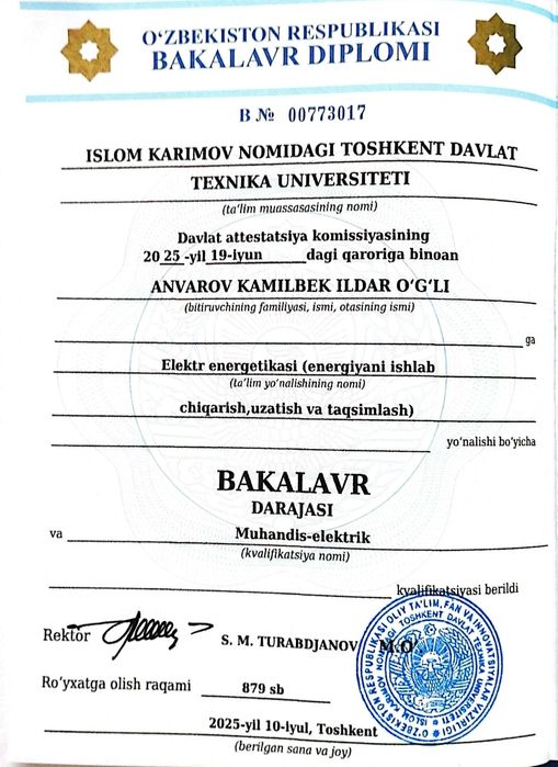 Elektrik 24/7 Промышленный электромонтиор –  по Чиланзар