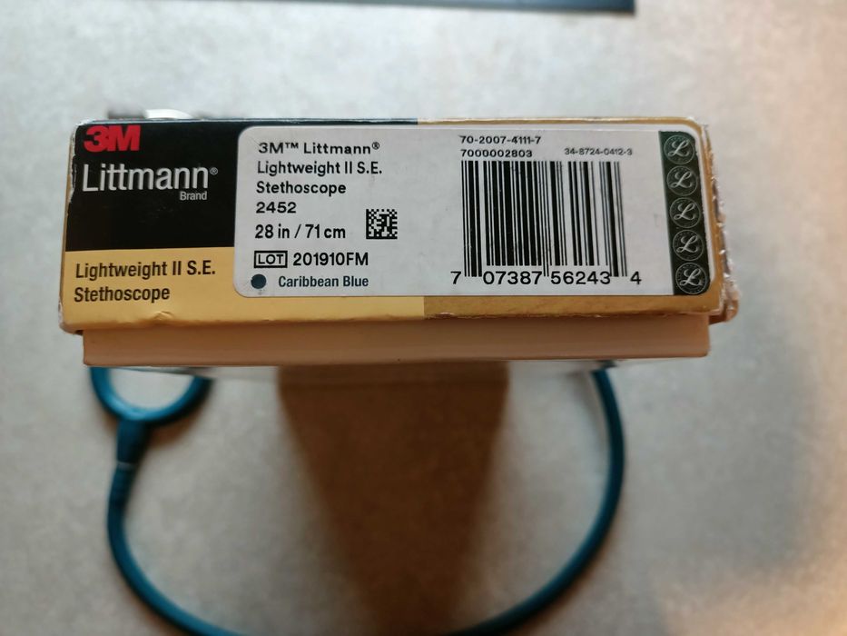 Stetoscop 3M Littmann Lightweight II S.E., culoare Caribbean Blue