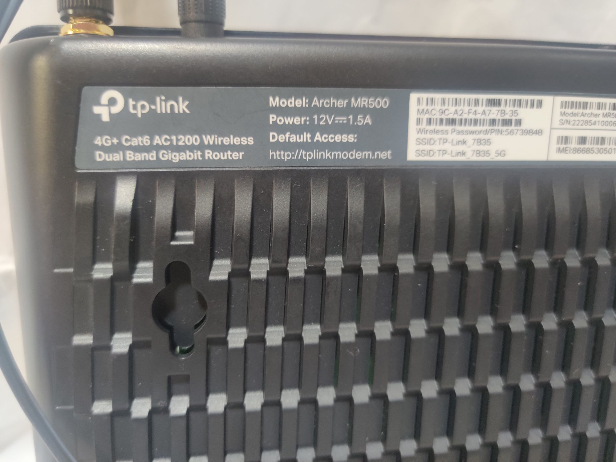 Router Wireless TP-Link Archer MR500, AC1200, Dual Band, MU-MIMO, LTE