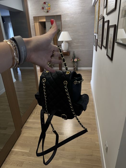 Ghiozdan Negru Chanel Elegant
