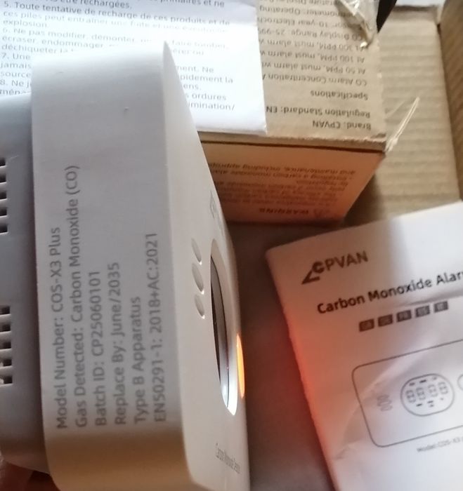 Детектор за въглероден окис СО 3 в 1