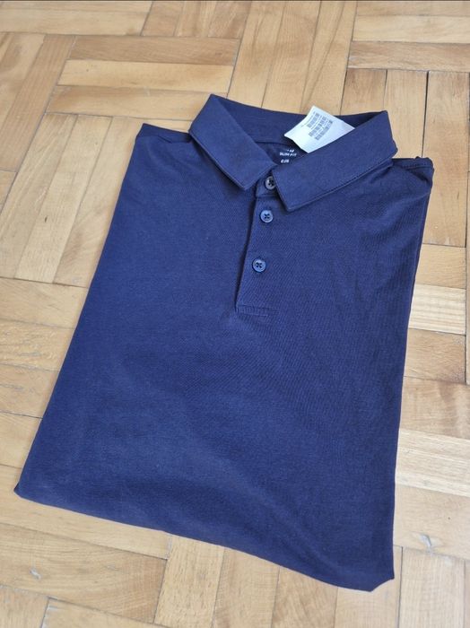 Tricou tip Polo, H&M, Slim Fit, Bărbați, Mărimea L (Fit XL)