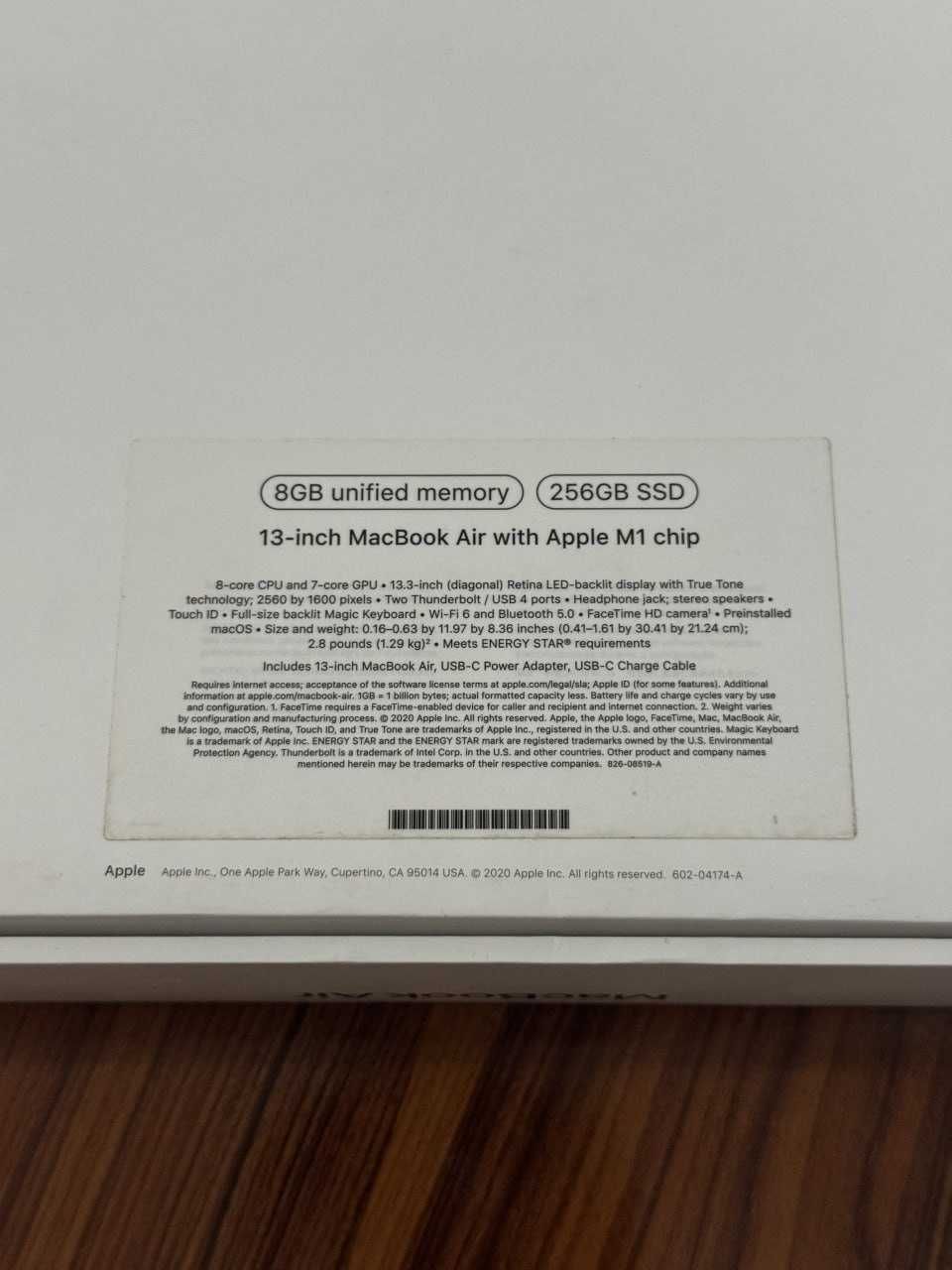 Macbook air M1 8/256