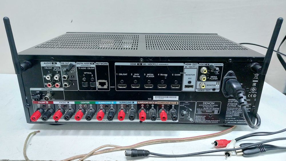 Denon AVR X 1300 7x 145W atmos 7.2 WiFi USB 4K UHD bluetooth flac dsd