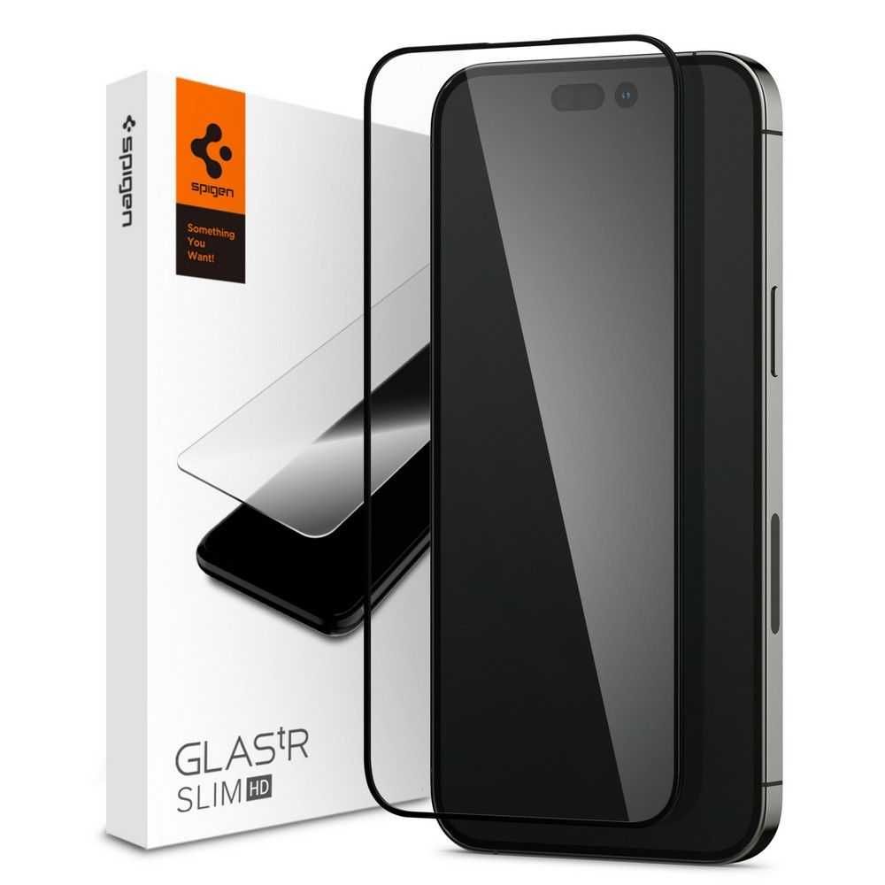 Защитно стъкло SPIGEN Glass iPhone 14 Pro/14 Pro Max BLACK