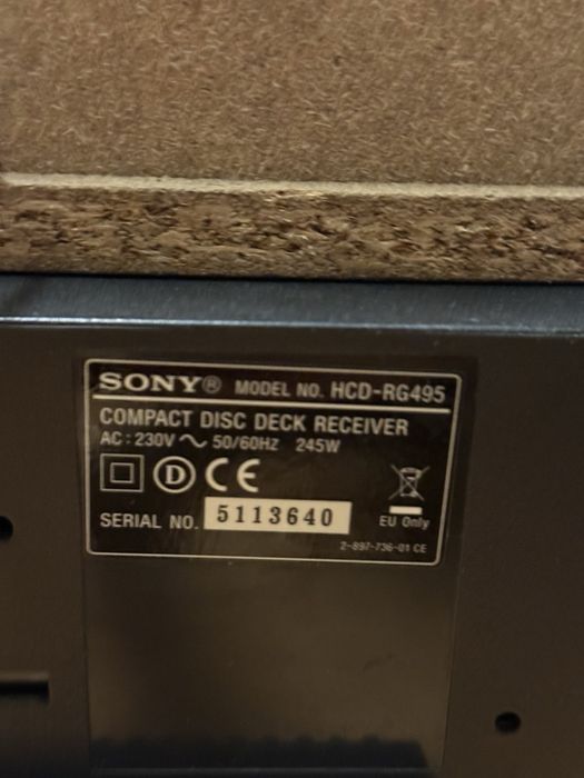 Стерео уредба SONY HCD-RG495