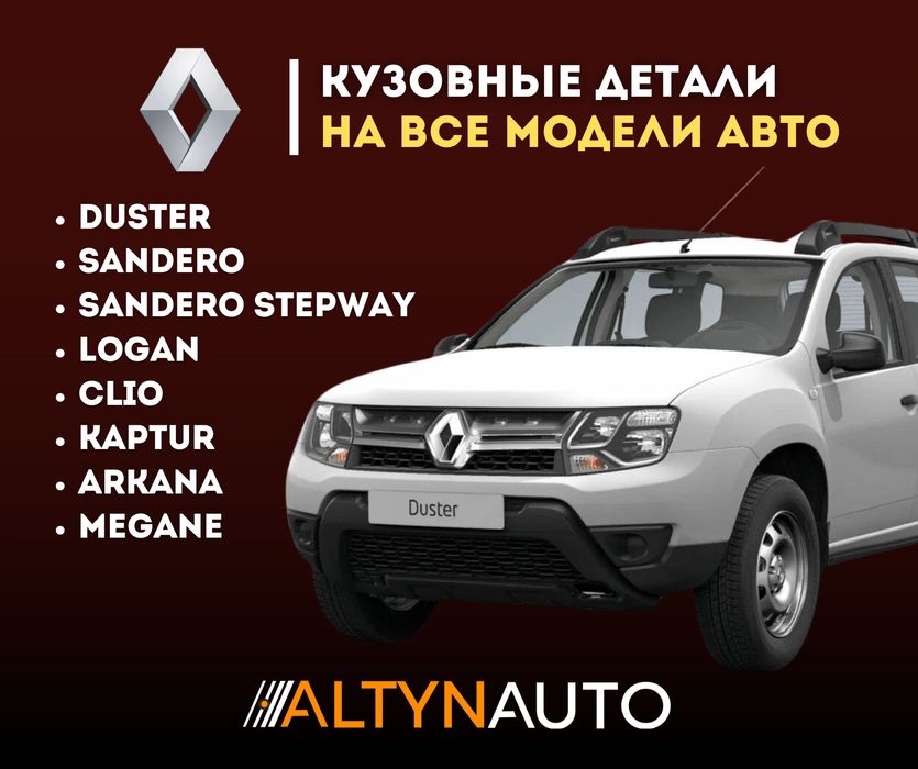 Бампера, капоты, крылья, фары для Renault