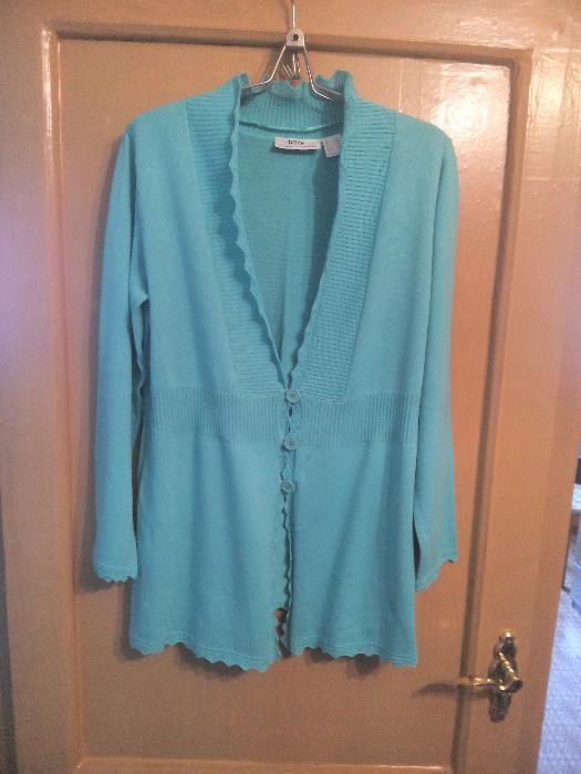 Жакет женский бирюза