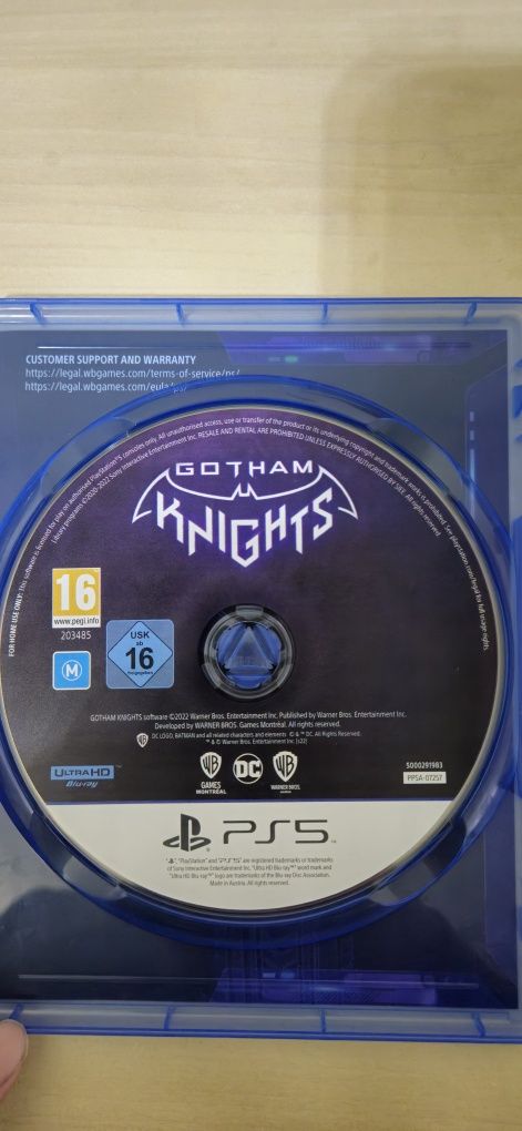 Gotham Knights диск на ps5