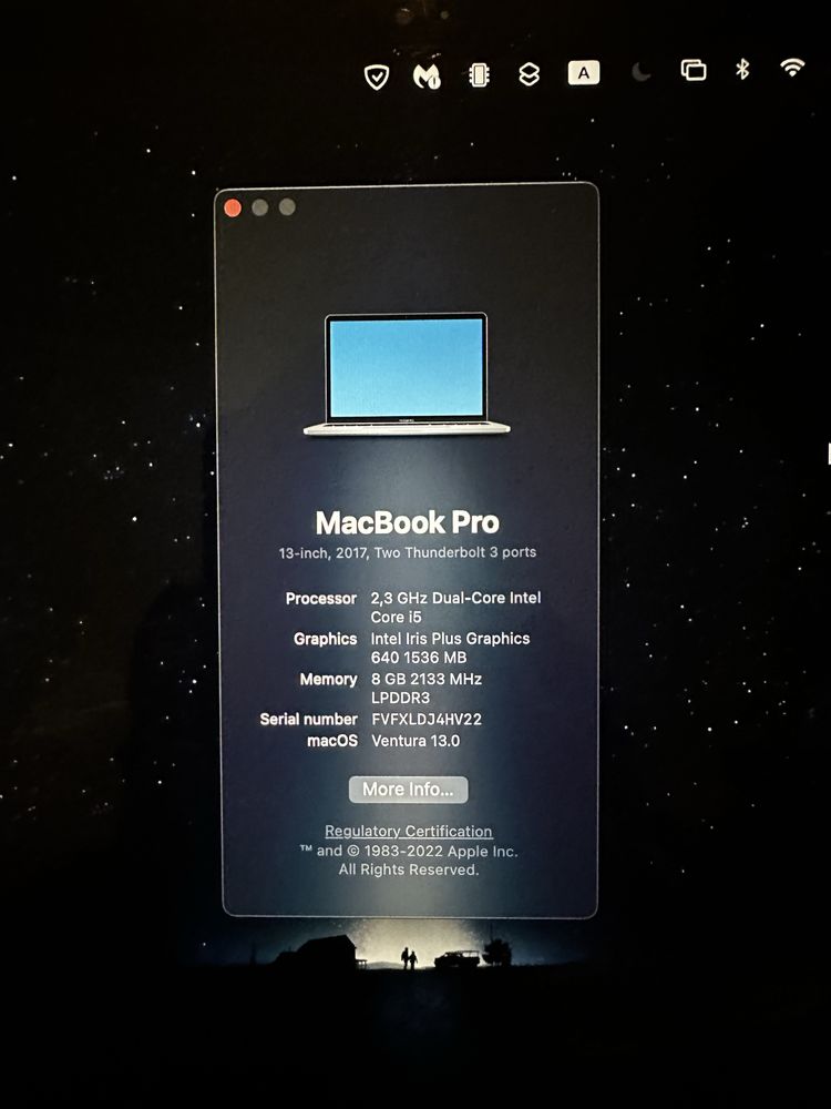 Macbook Pro 13-inch 2017