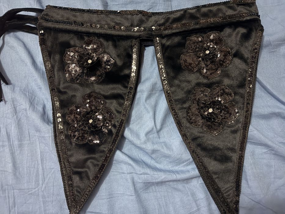 Brau catifea fata-spate cu paiete