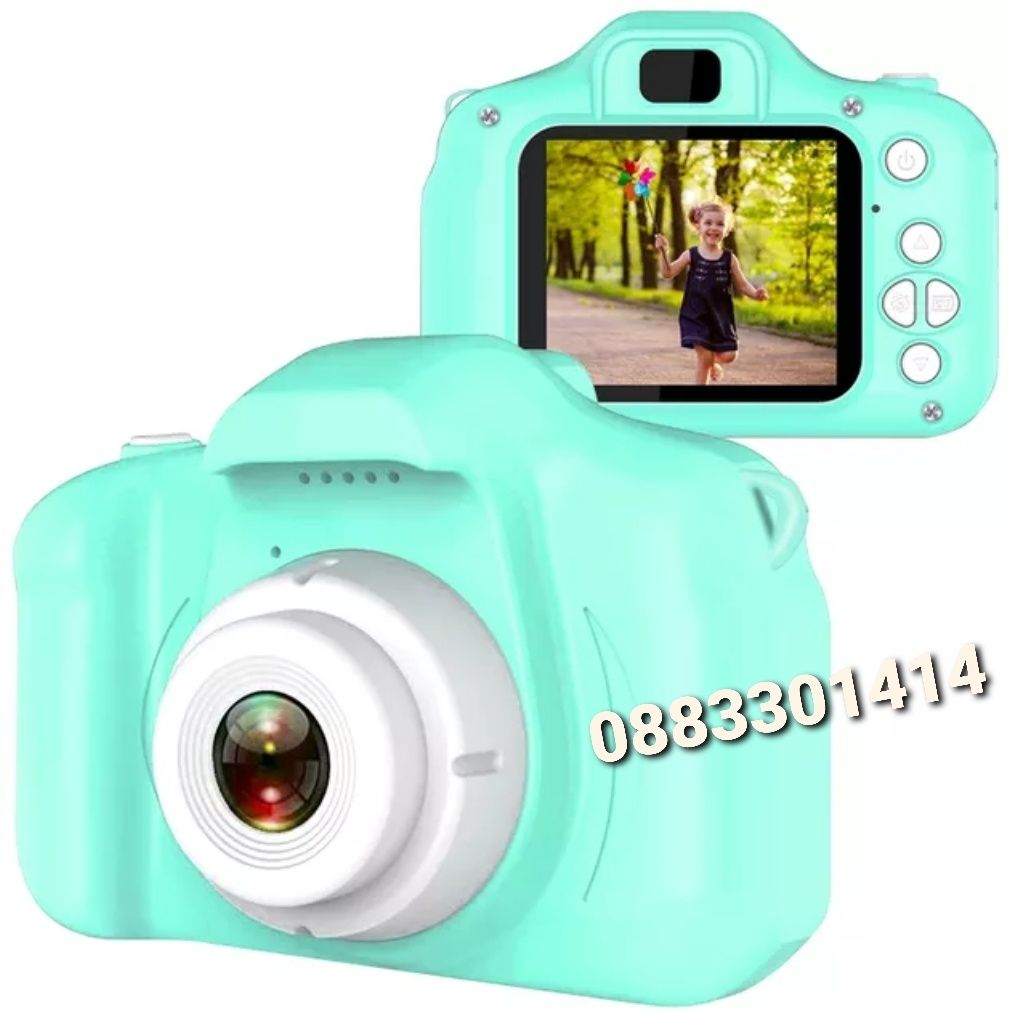 Зелен детски фотоапарат Дигитален фотоапарат
