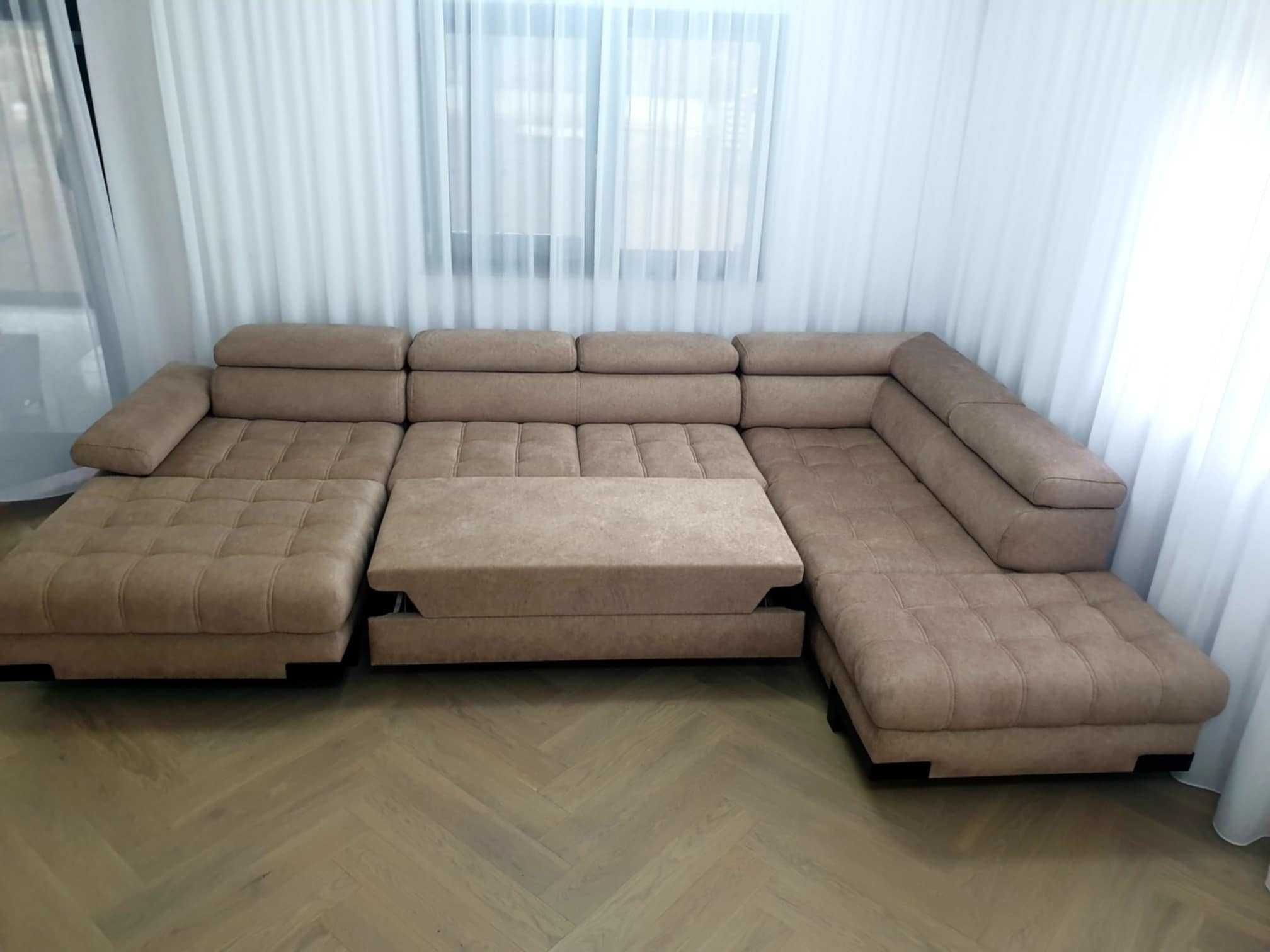 Canapea / Coltar extensibil NOU bej / cream