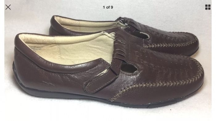 Dr. Scholl’s. Женские кожаные  мокасины - сандали из США раз. 42