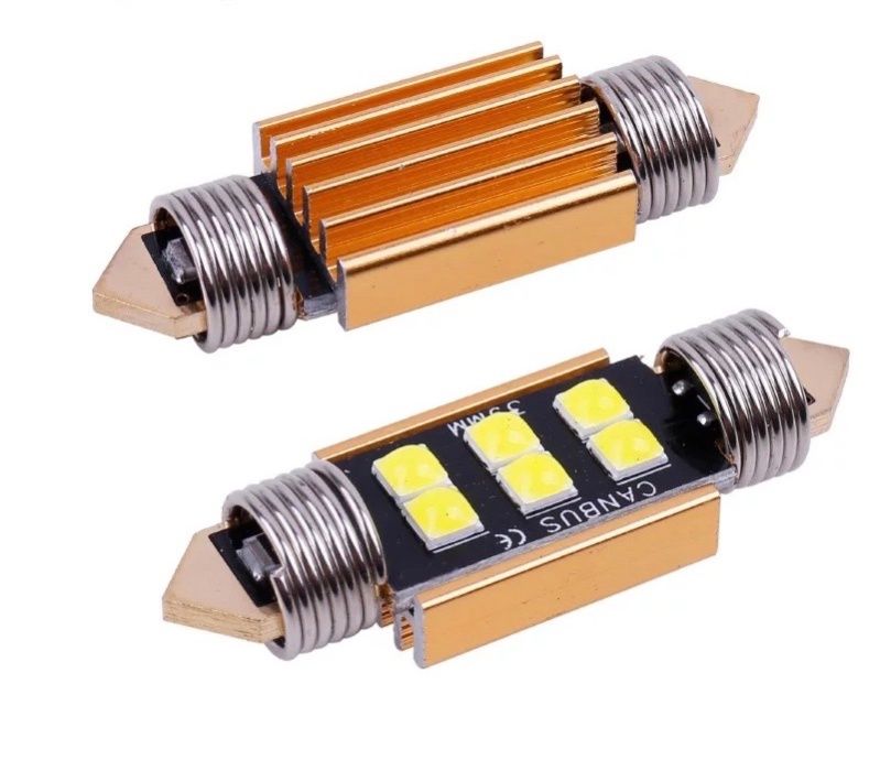 Bec led canbus C5W led: 3030, alb pur 6000 k, 39 mm, Gold Edition 2022