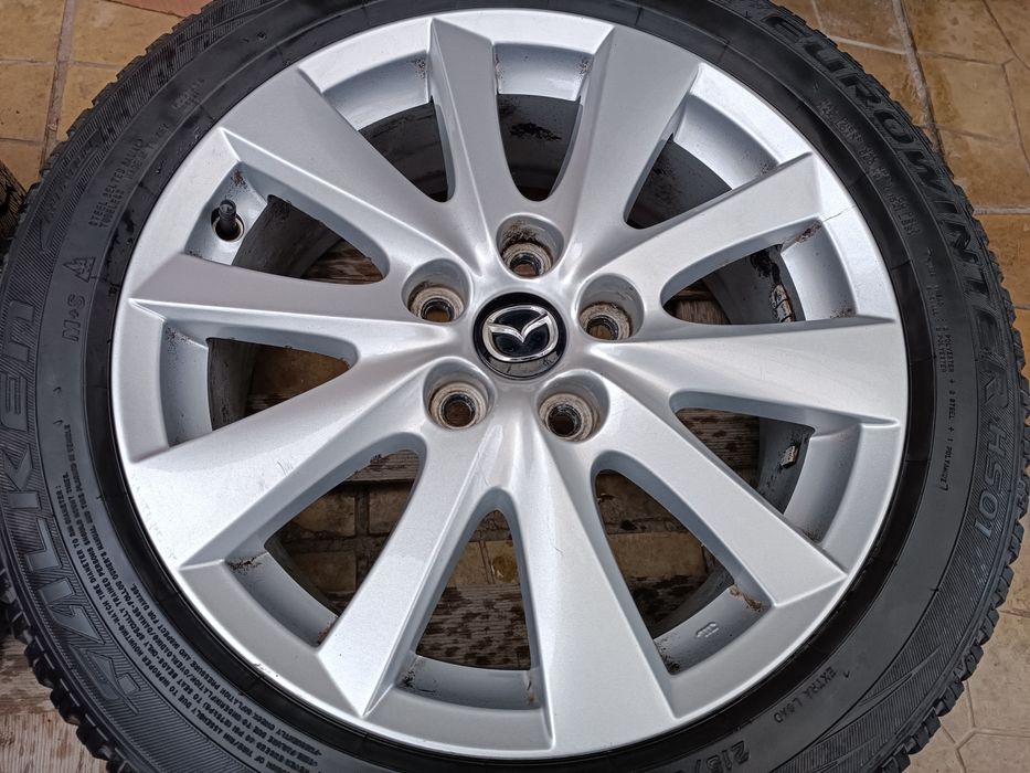 Лети джанти 17ки 5х114.3 Mazda + зимни гуми 215/50/17 Falken