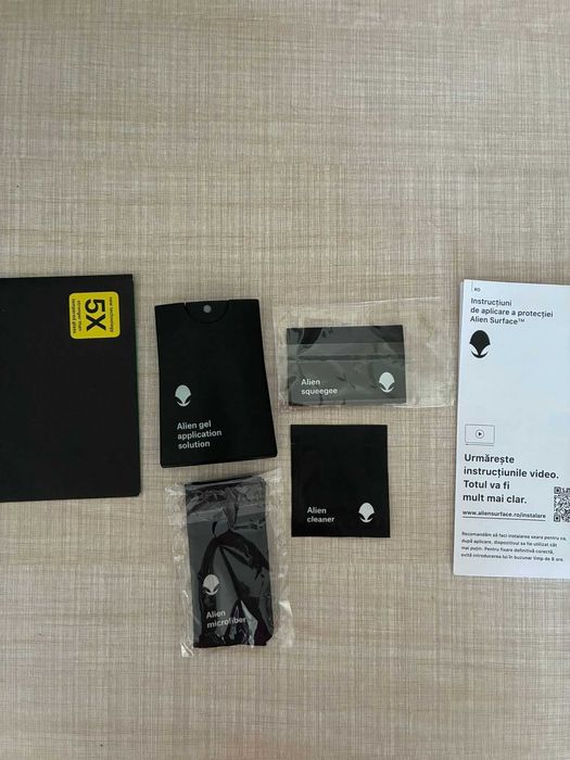 Apple iPhone 16e folie protectie Alien Surface + KIT