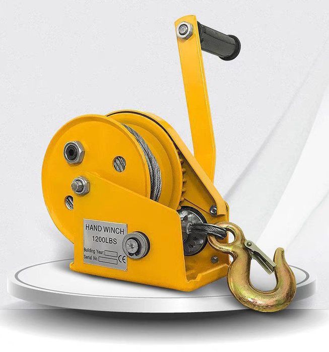 Ручная лебёдка с редуктором / ruchno'y tal libo'tka/10 мм трос 1200 LB
