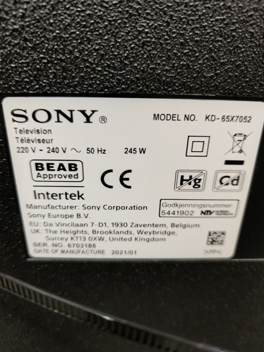 Tv Sony Bravia 165cm Amanet BKG
