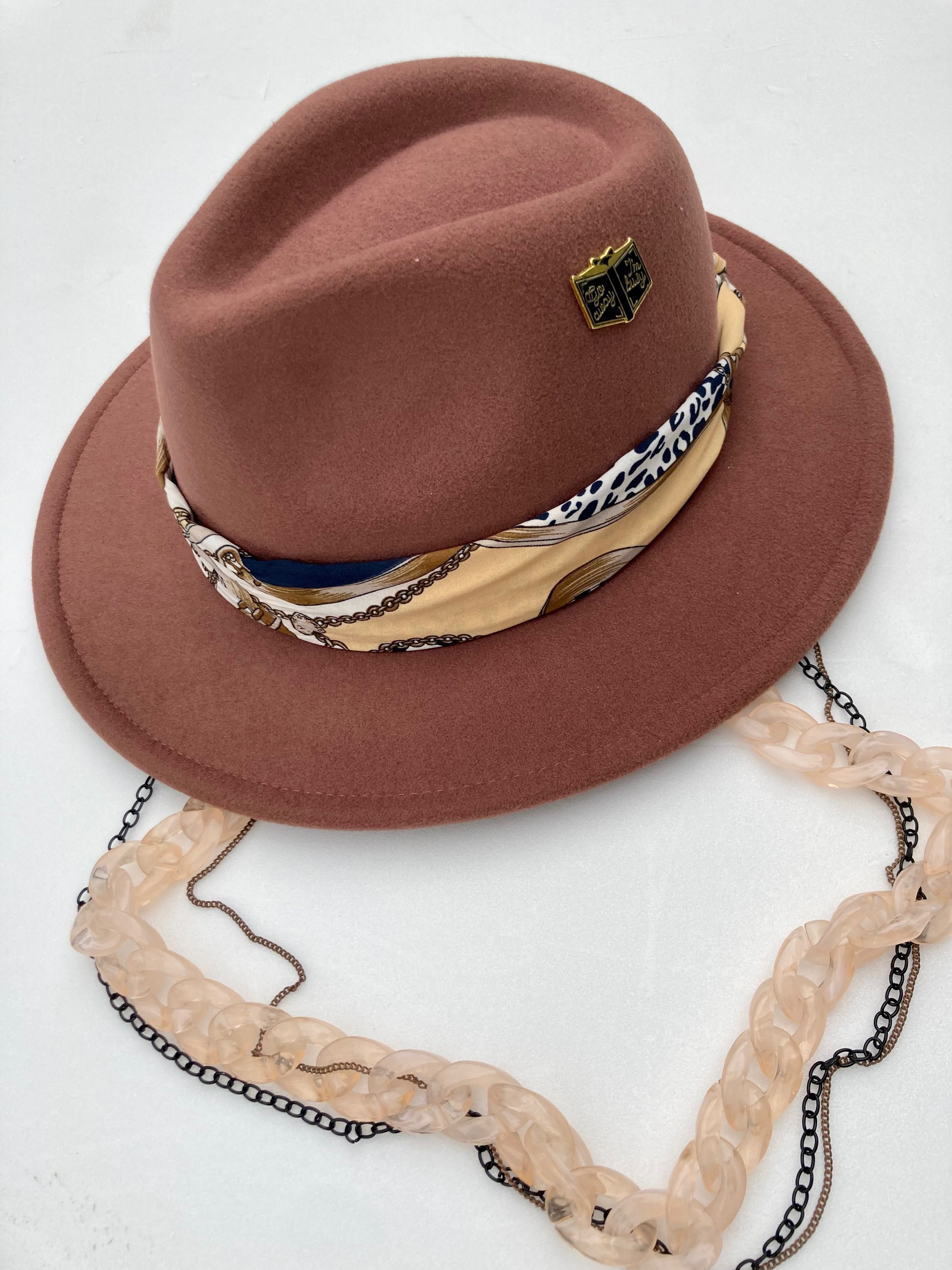 Дамска шапка федора, каубойска шапка, уникални модели