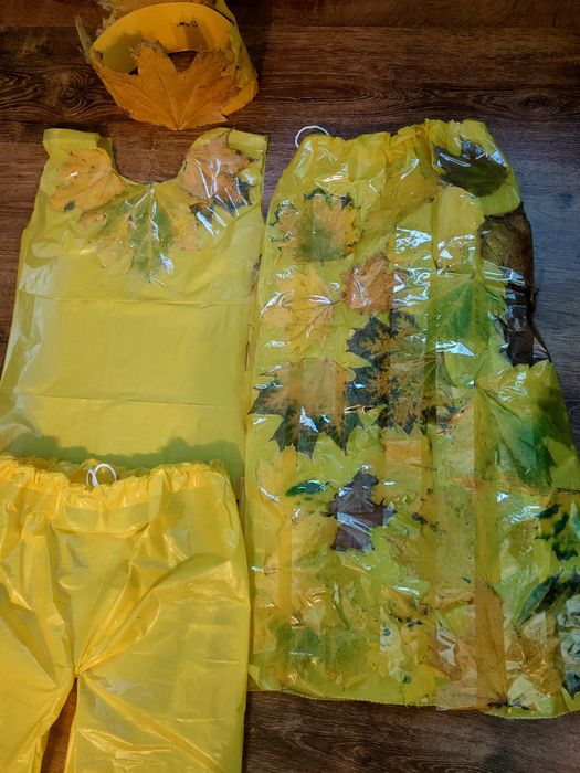 Costum material reciclabil Regele Toamnei