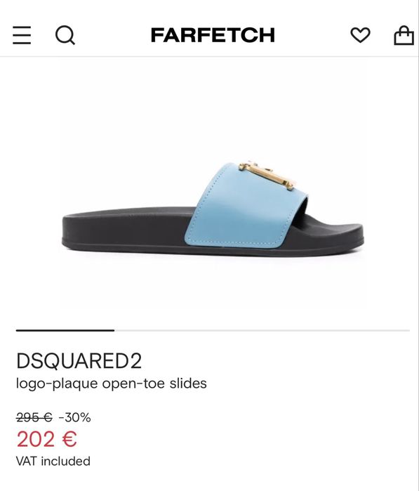 DSQUARED 2 Оригинални Чехли, продават се на Топ Цена от 119лв, Нови