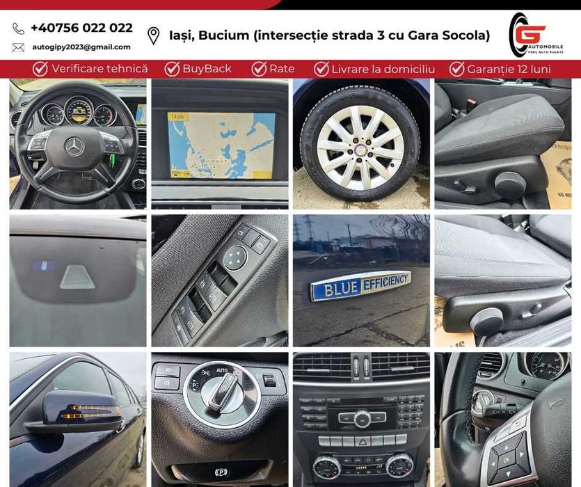 MERCEDES-BENZ C200 CDI Fab2012 Navi Climatronic Jante Înmatriculat RO