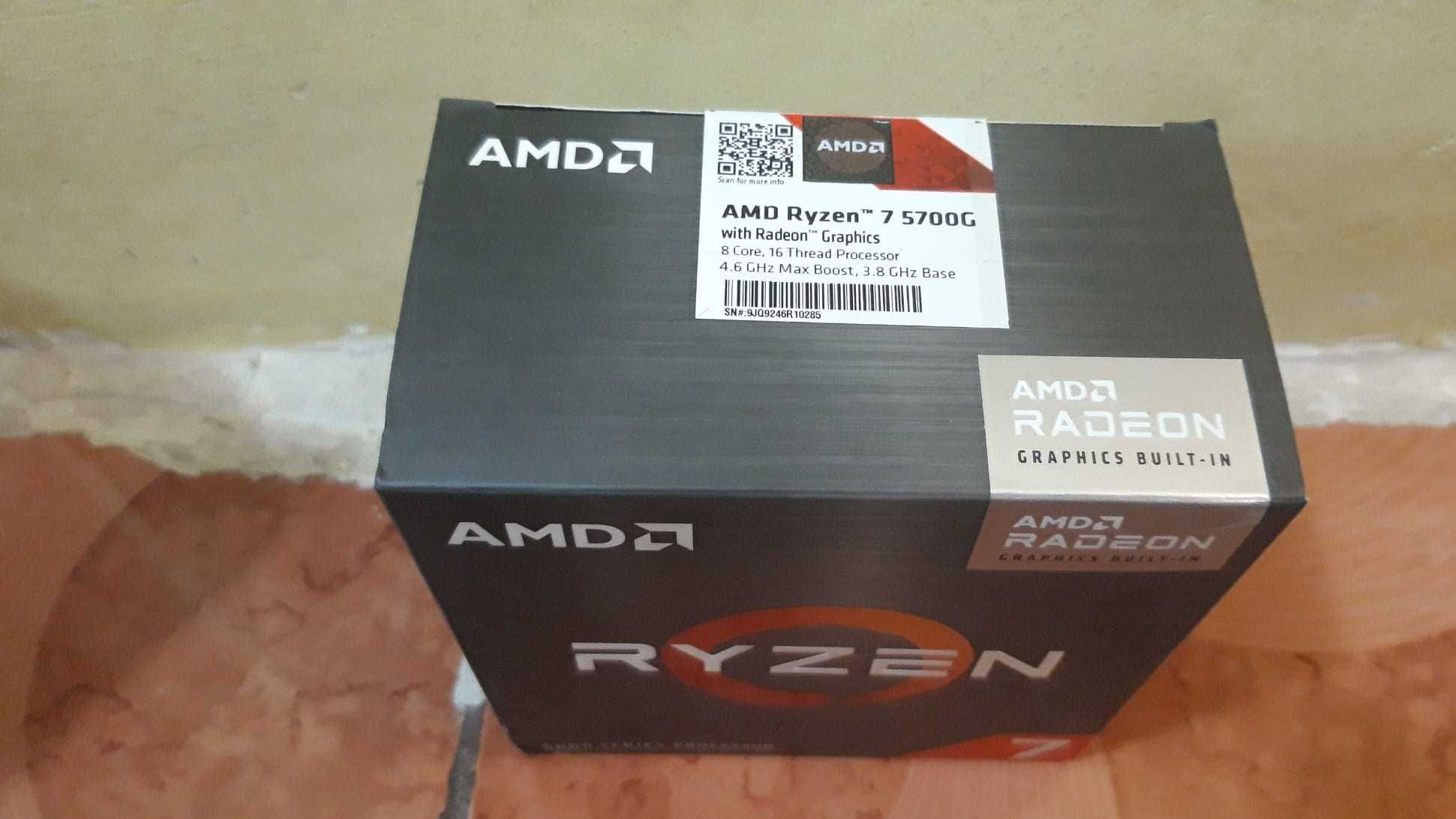 Procesor AMD Ryzen 7 5700G, 20MB, 3.8GHz, Socket AM4, garantie