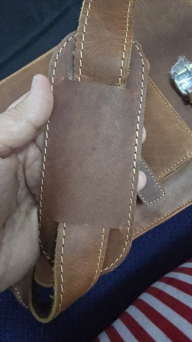 Geanta tip postas , unisex, piele
